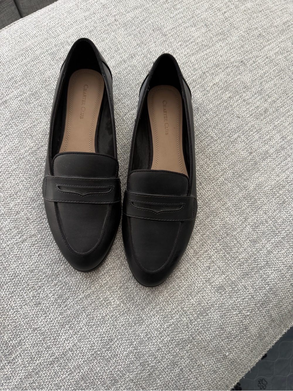 NEW Charter Club Black Penny Loafers